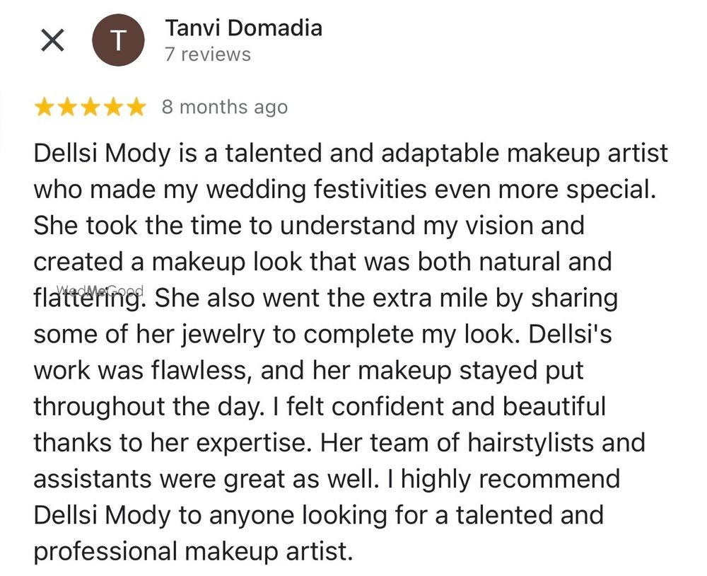 Photo From Client Work Reviews - By Dellsi Mody Makeup Artist