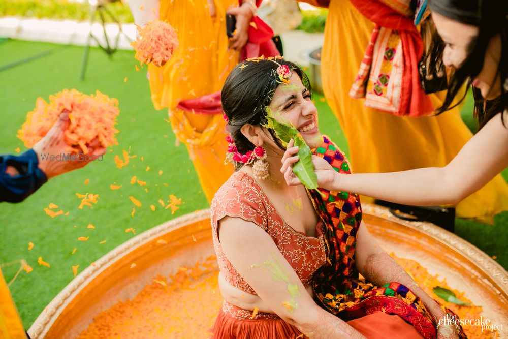 Photo of A candid haldi shot.