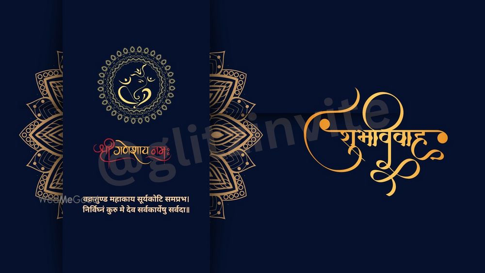 Photo From Traditional Indian Wedding Card Digital Design - By Glitzinvite