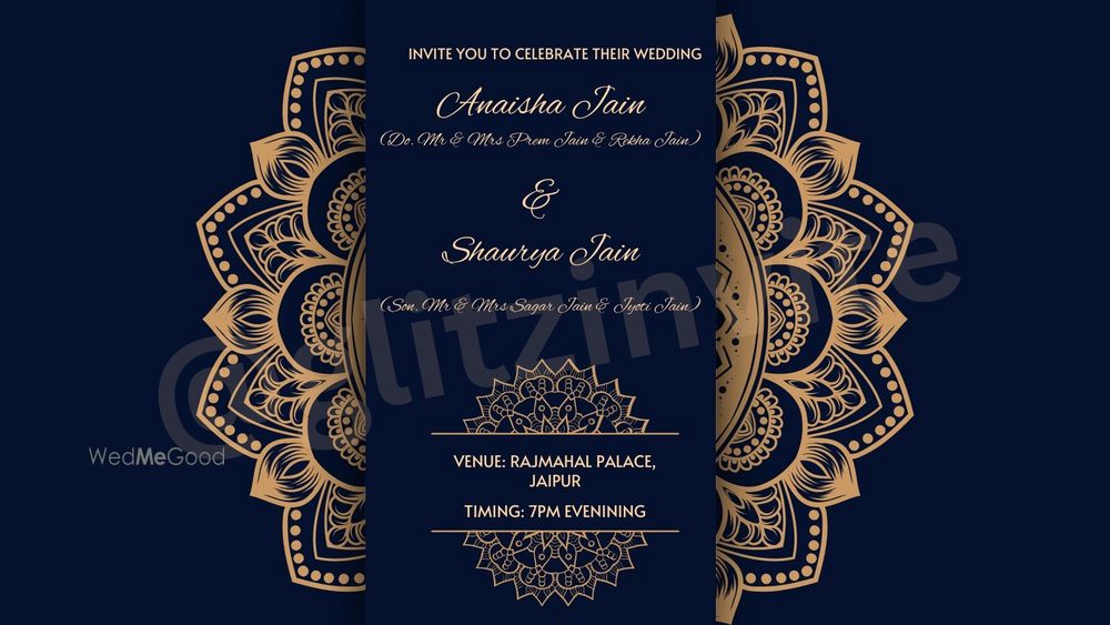 Photo From Traditional Indian Wedding Card Digital Design - By Glitzinvite