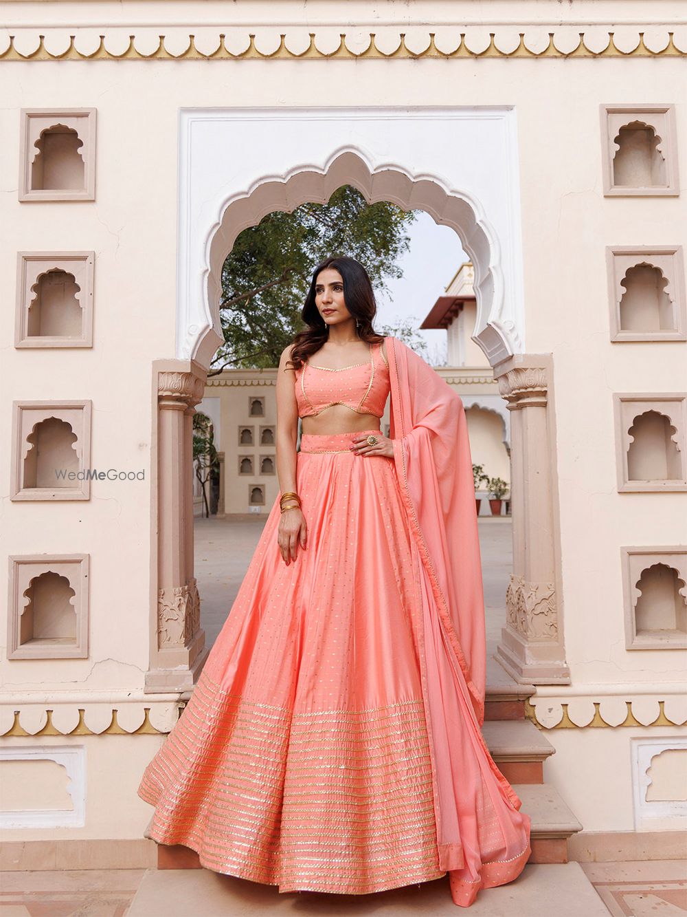 Photo From Burnt Coral Lehenga Set - By Ragavi - Raj Ethnic Apparels