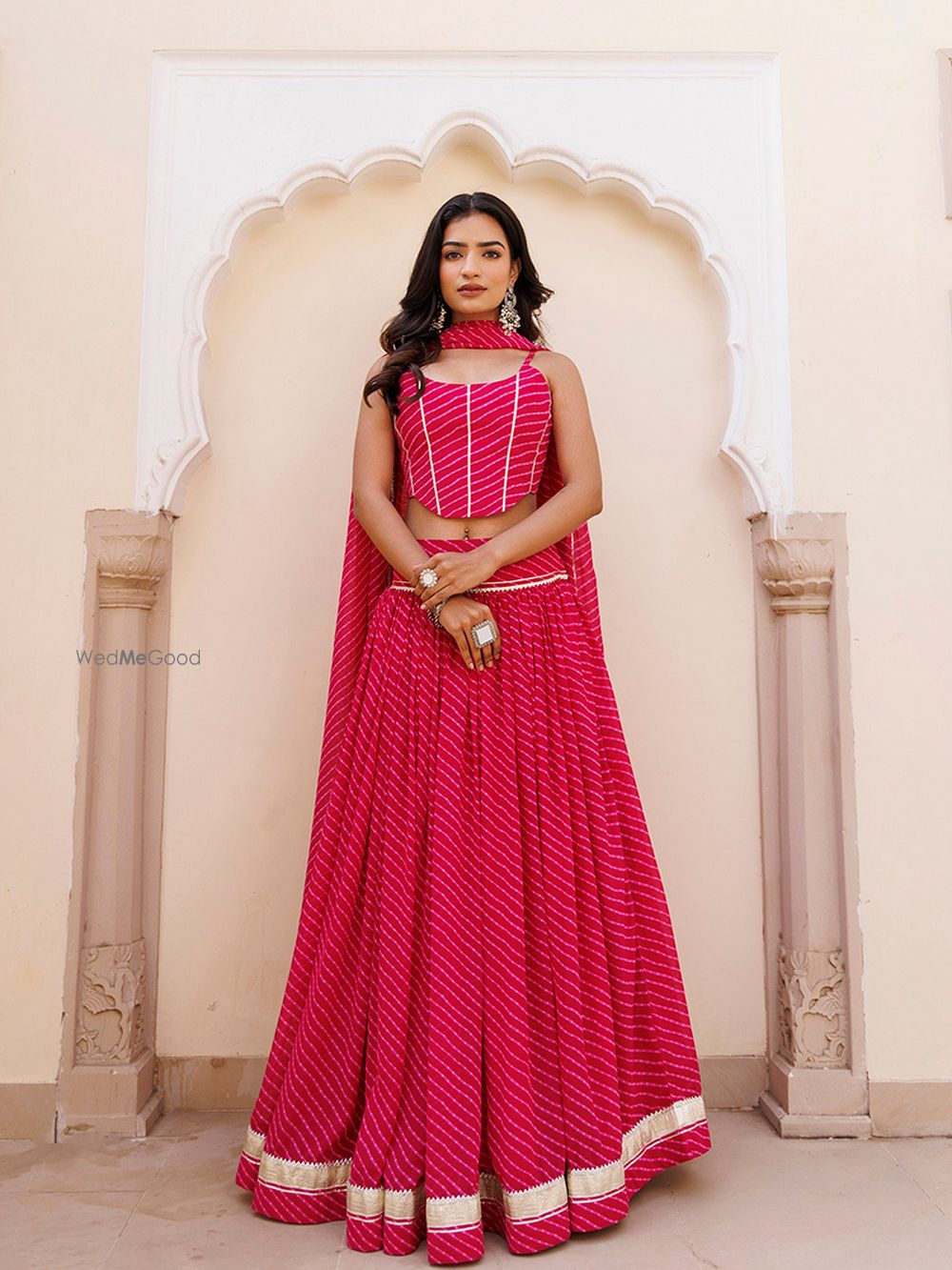 Photo From Quartz Pink Leheriya Lehenga Set - By Ragavi - Raj Ethnic Apparels