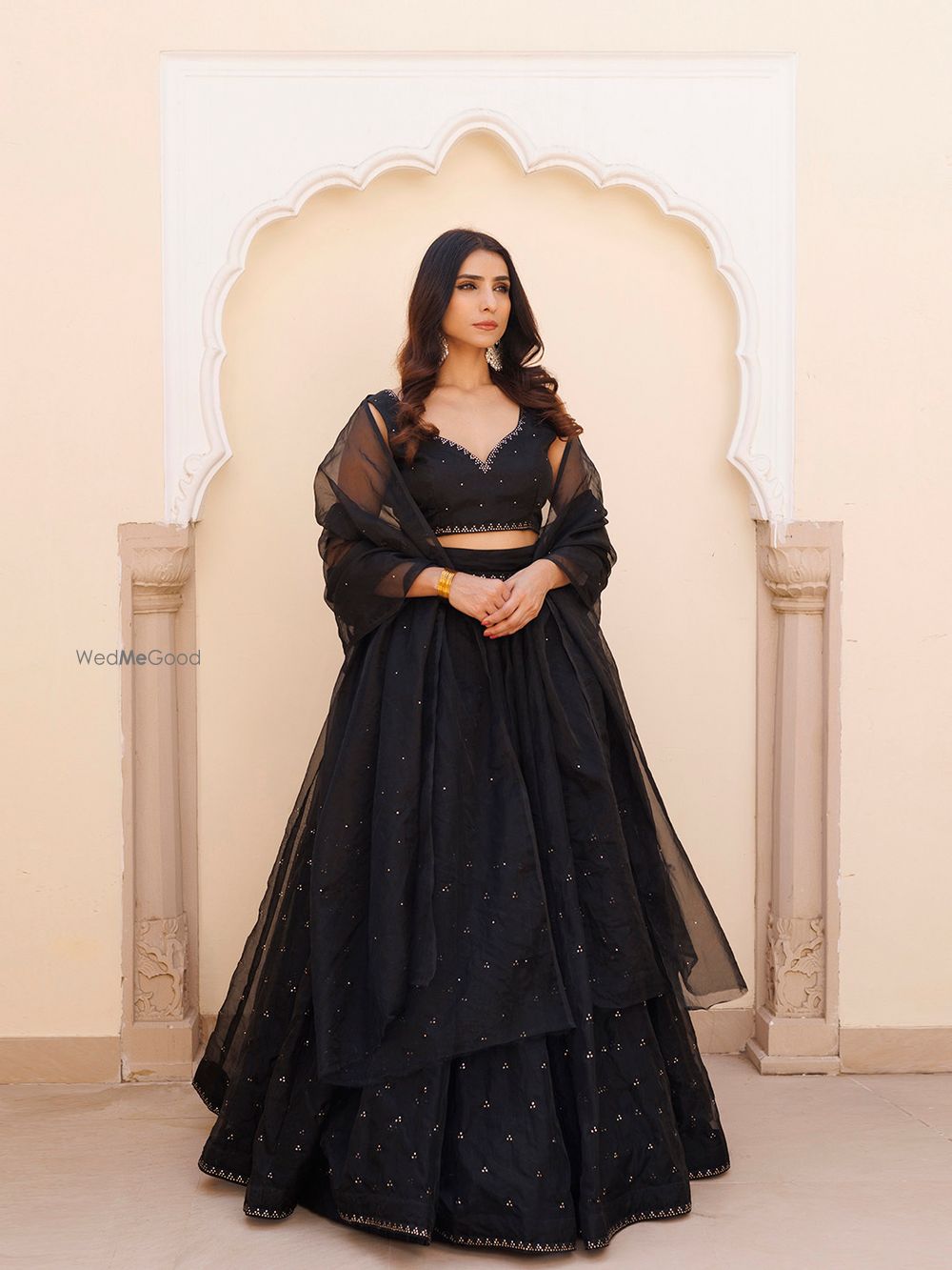 Photo From Diamente Black Organza Lehenga Set - By Ragavi - Raj Ethnic Apparels