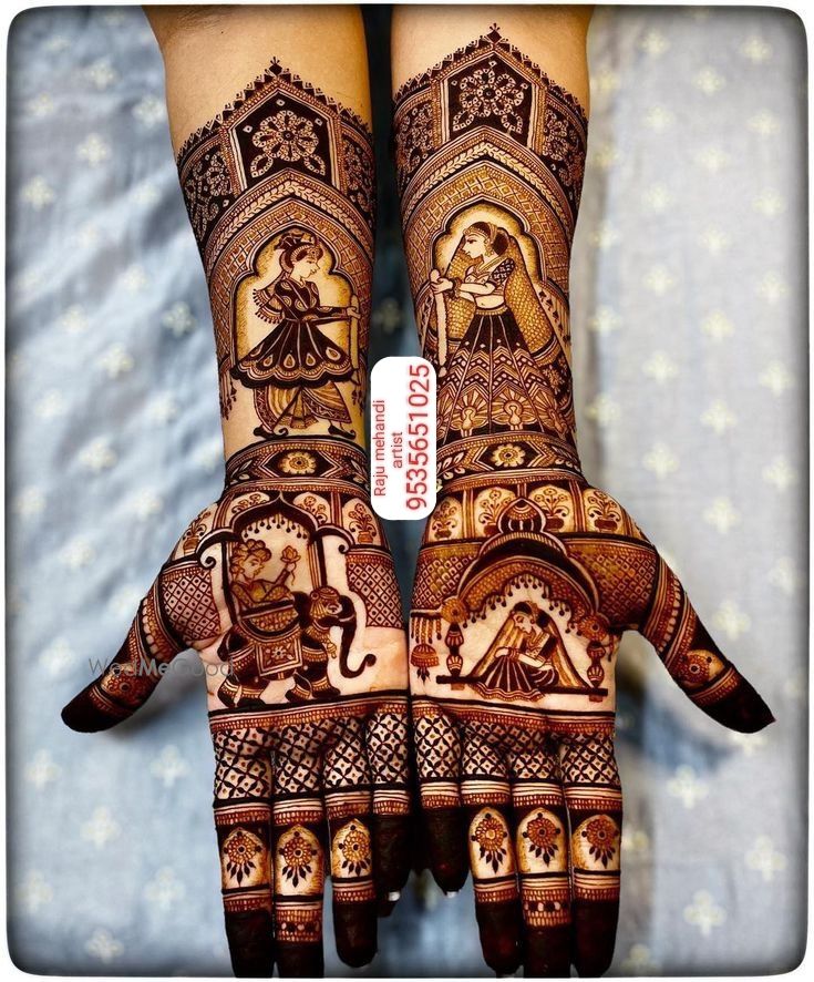 Photo From bridal mehndi design - By Raju Mehandi Artist