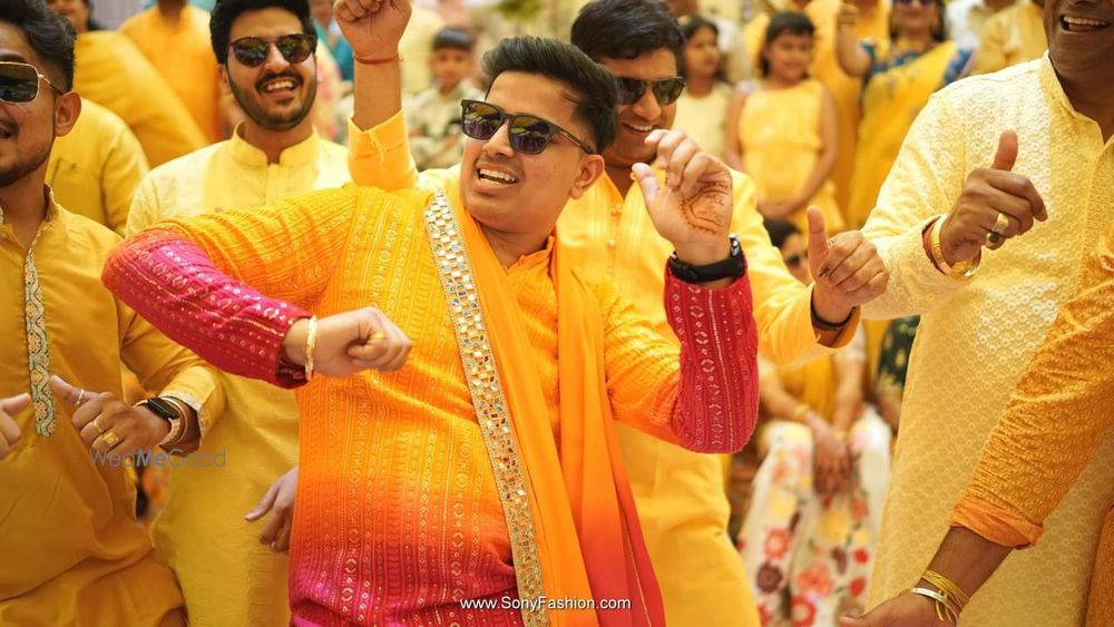 Photo From Shubham Ji In Our Custom Ombre Haldi Outfit - By Devyom - Sherwani Store