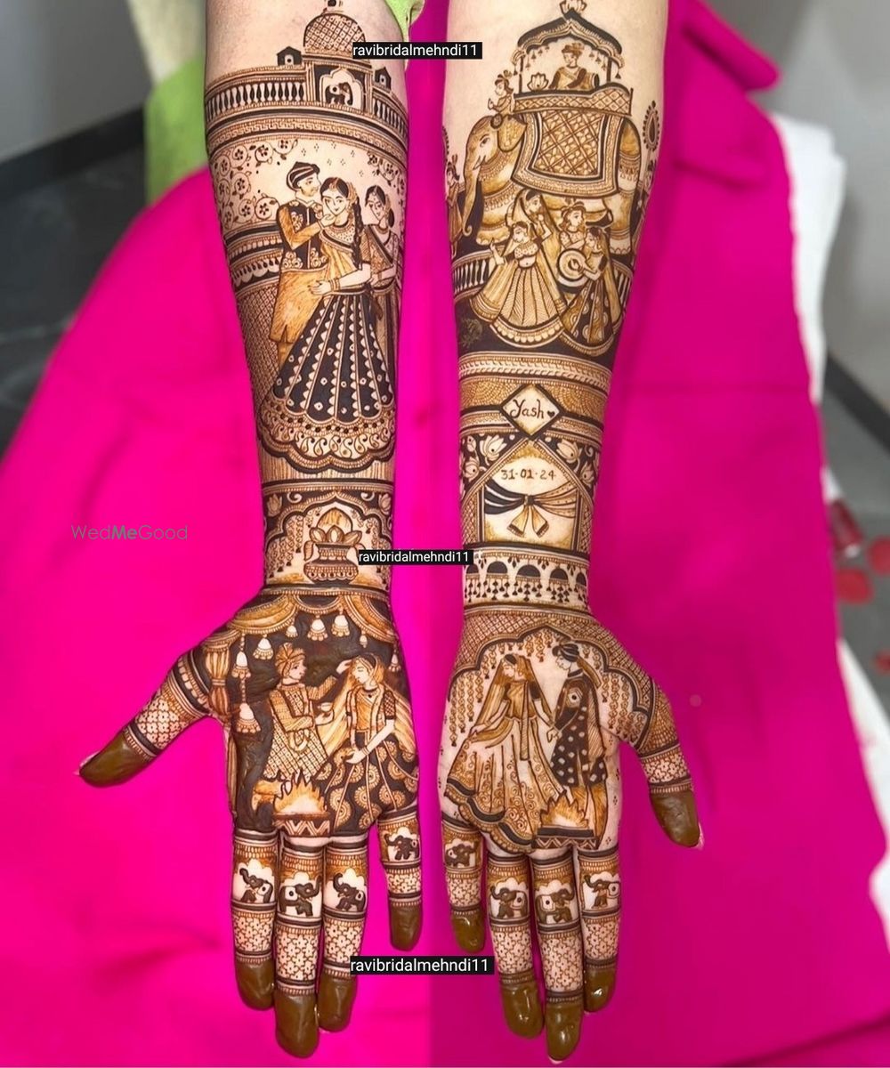 Photo From BRIDAL MEHNDI with HEAVY FIGURE sometime bridal story figures - By Ravi Bridal Mehndi