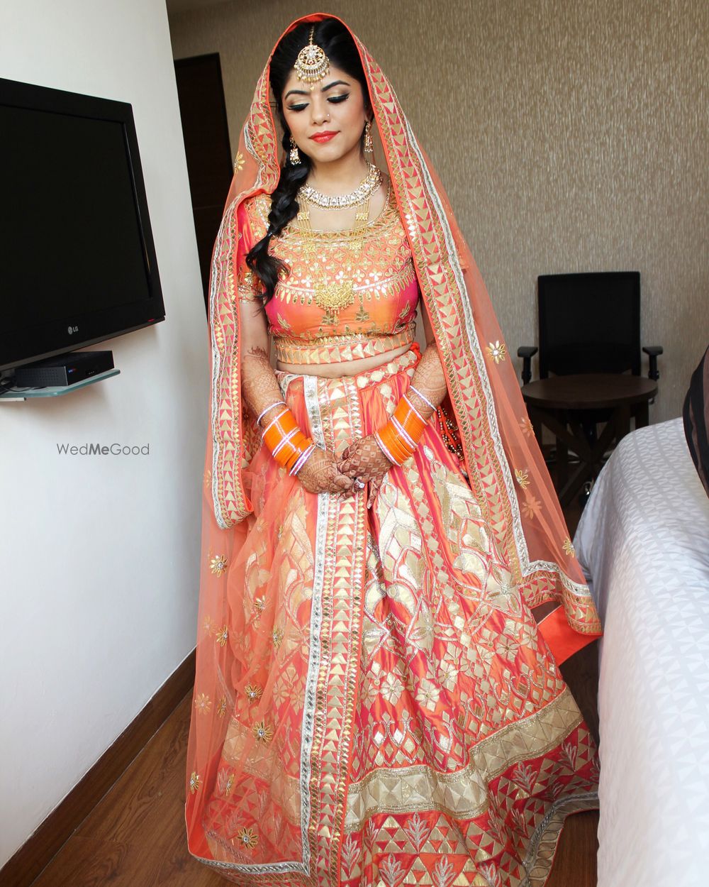 Photo of orange lehenga