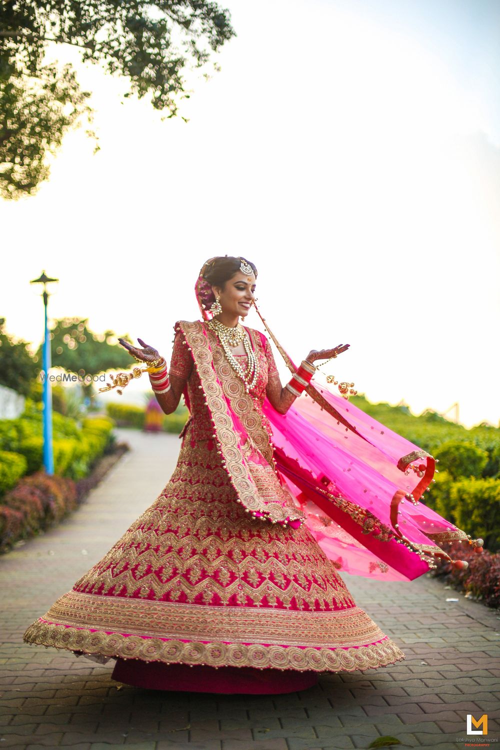 Photo of hot pink lehenga