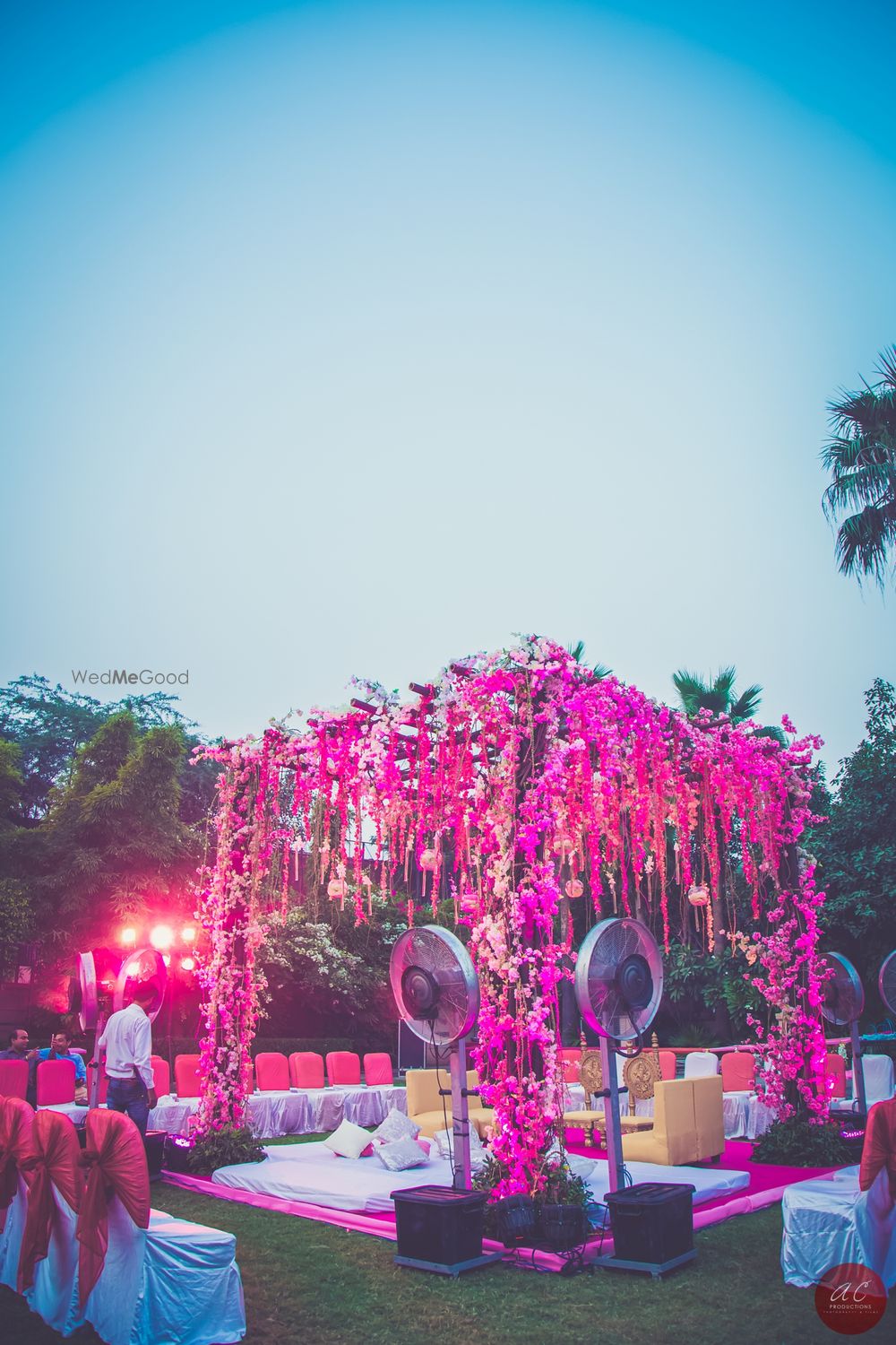 Photo of purple mandap