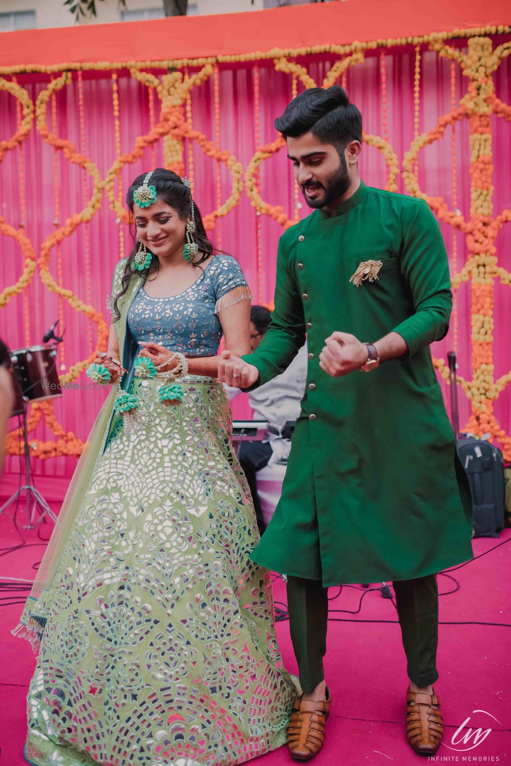 Photo of Couple dancing on mehendi shot