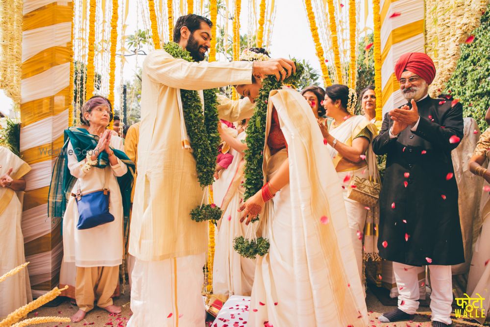 Photo of Couple Getting Married Shot