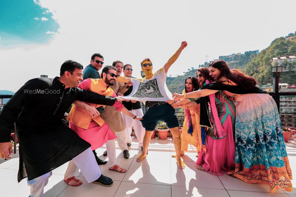 Photo of playing tug of war for the mehendi