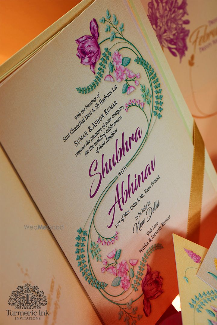 Photo From SHUBHRA & ABHINAV - By Turmeric Ink Invitations and Stationery