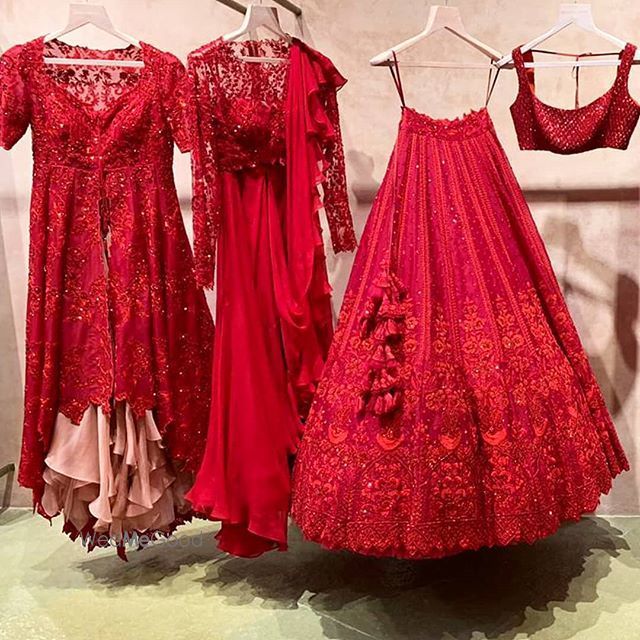 Red Bridal Lehenga Photo suit