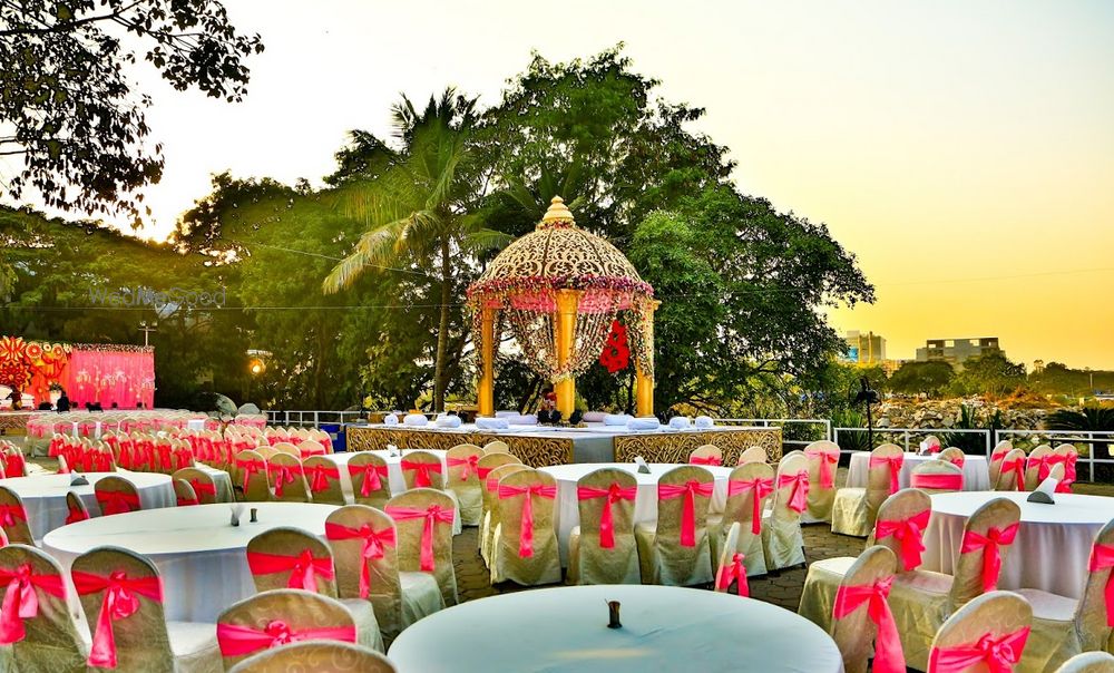 Photo of Pink and Gold Mandap