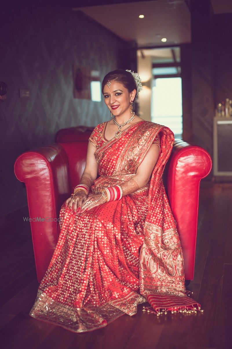 Photo of Red and Gold SIlk Lehenga