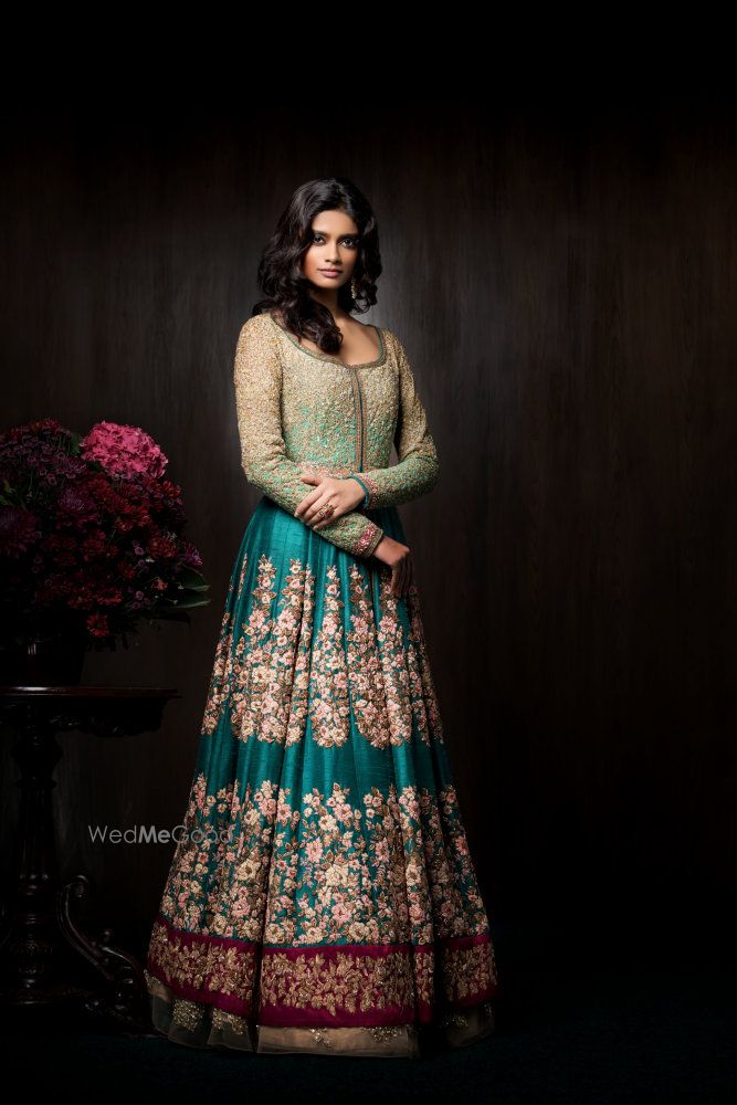 Photo of Anarkali dark green