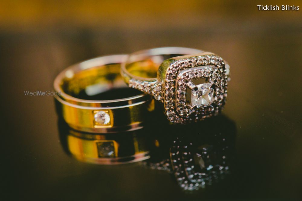 Photo of His and Her Engagement Rings