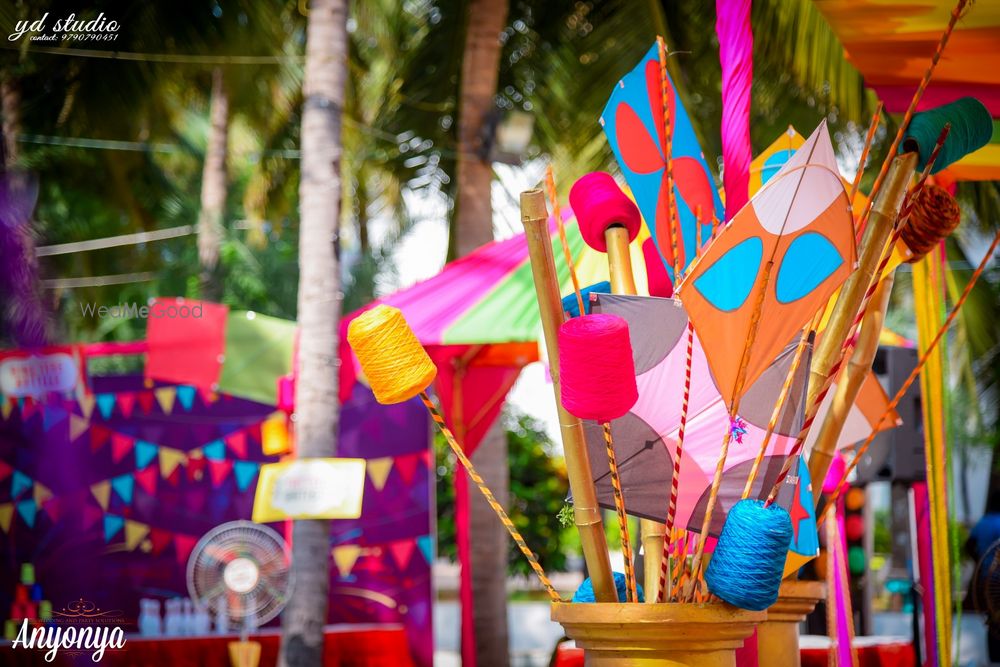 Photo of Kite Flying Activity Stall for Guests at Mehendi