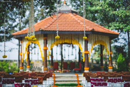 Yellow Wedding Decor Photo