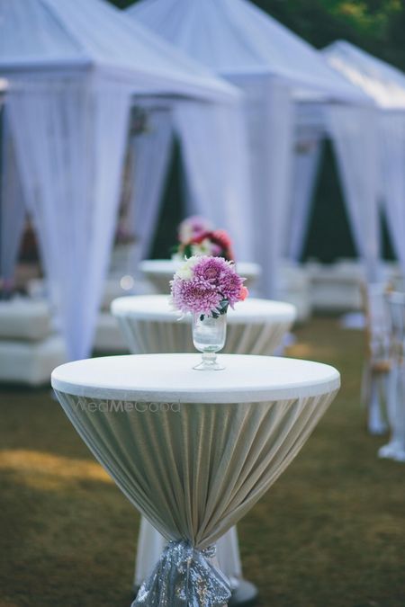 Photo of table centerpieces