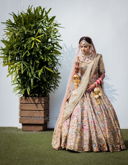 Photo of A gorgeously offbeat bridal lehenga by Rimple & Harpreet Narula