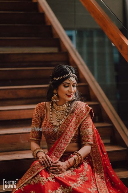 Photo of classic bridal portrait