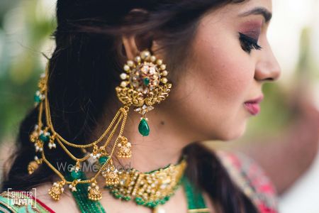 Photo of Beautiful bridal waterfall earrings for mehendi