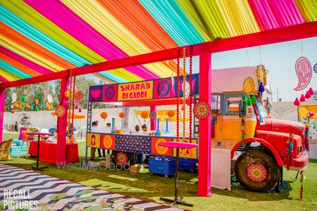 Photo of Mehendi bar decor idea with food truck