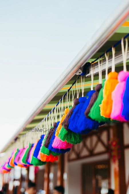 Photo of Hanging colourful tassels