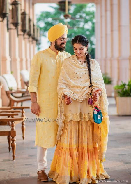 Photo of Couple in coordinated outfits