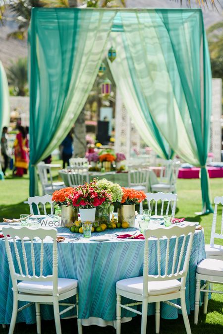 Dark Green Wedding Decor Photo blue and green decor