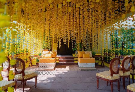 Photo of Athiya Shetty and KL Rahul Haldi Ceremony Decoration