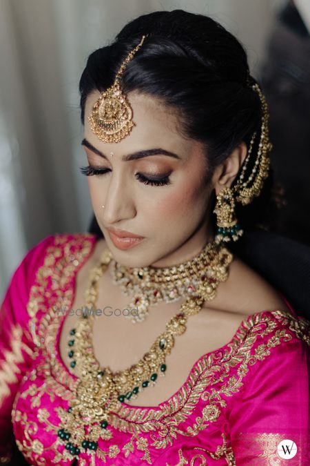 Photo of subtle bridal makeup