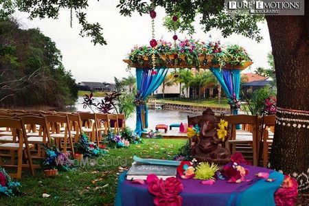 Photo of tropical mandap