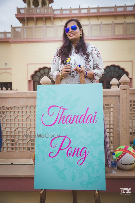 Photo of Unique wedding game thandai pong