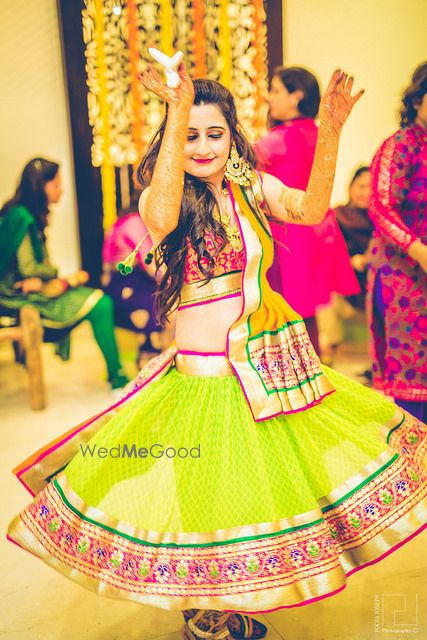 Photo of colourful lehenga