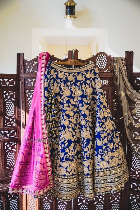 Photo of lehenga on hanger