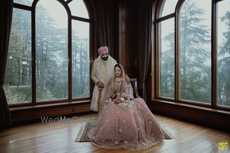 Photo of Couple shot on wedding day