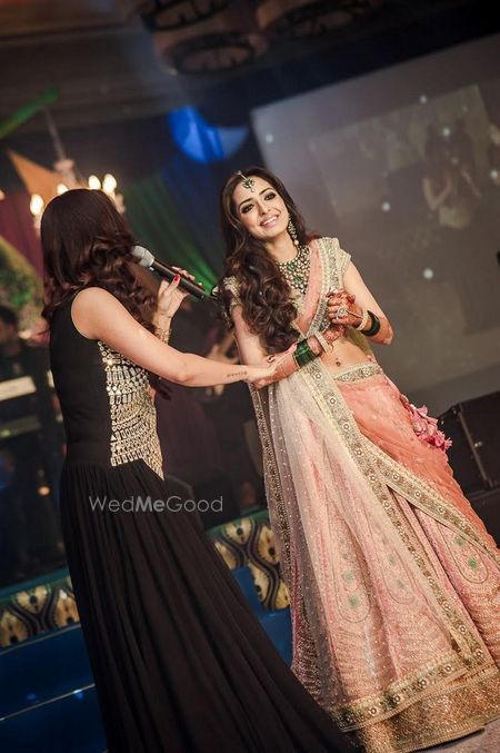 Photo of Pink and turquoise lehenga by Sabyasachi