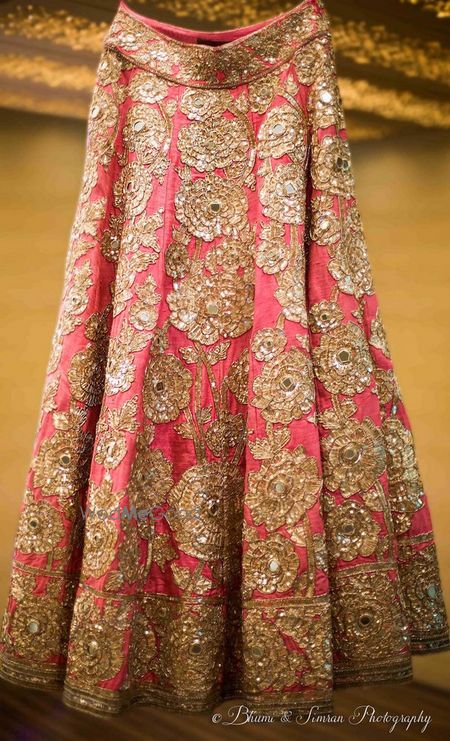 Photo of Light pink and silver lehenga