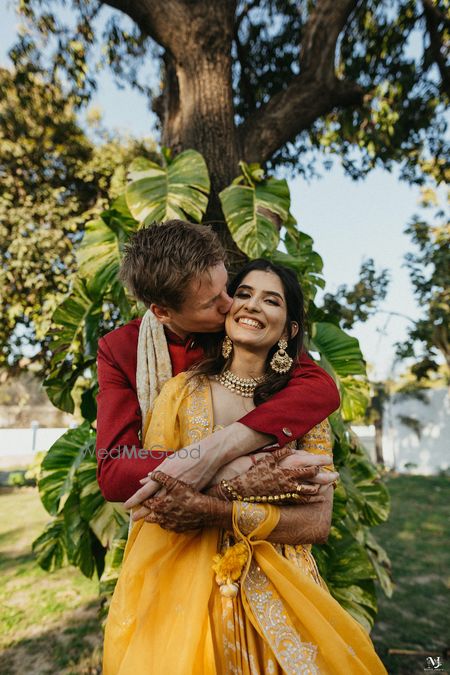 Photo of Cute candid couple shot