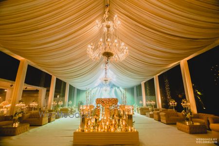 Wedding Decor Photo draped ceiling