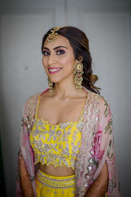 Photo of Close up shot of a bride from her Mehendi.