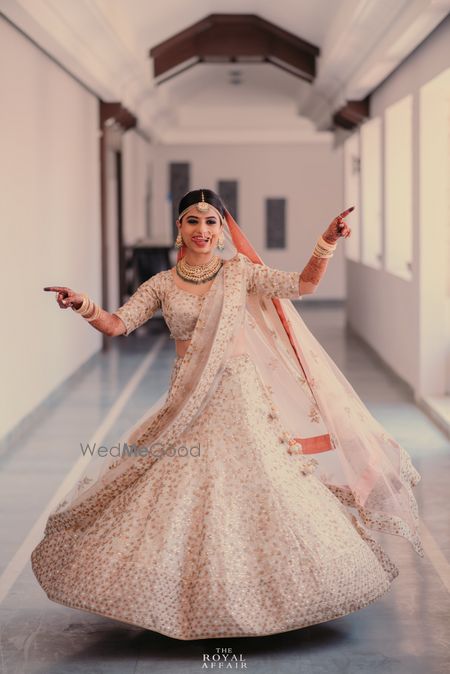 White Bridal Lehenga Photo bridal necklace