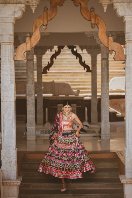 Photo of Colourful mehendi lehenga by Mayyur Girotra