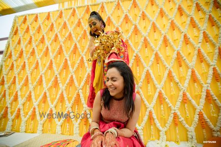 Photo of Bride dropping kaleere