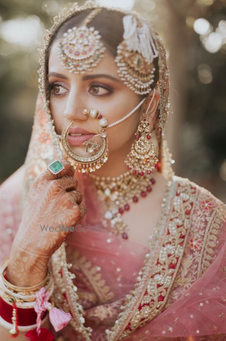 Photo of bridal portrait on anand karaj