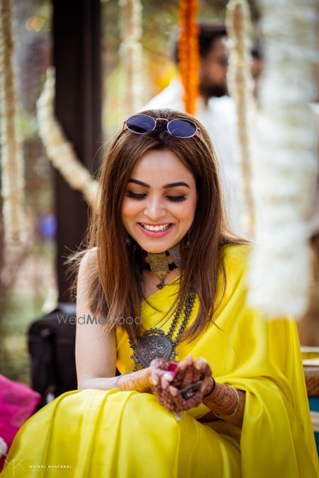 Photo of Gorgeous yellow saree for haldi