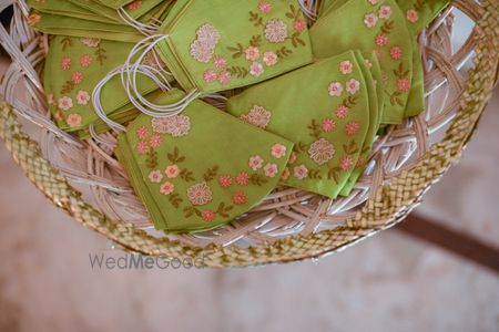 Photo of Face masks as mehendi favours